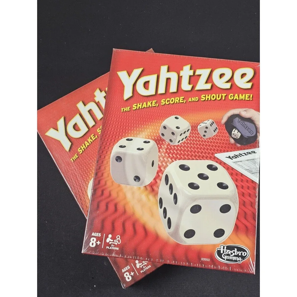 Hasbro Gaming Yahtzee Classic Dice Game Red Multicolor New Sealed (2 Available)